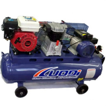 El compresor de aire de doble uso puede usar gasolina y pistones eléctricos.